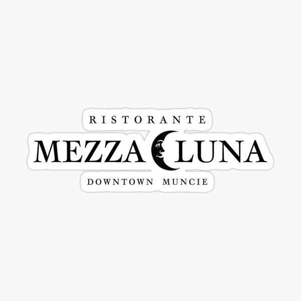Mezza Luna Restaurant Sticker