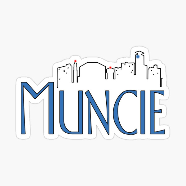 Frasier Logo Parody Muncie Sticker