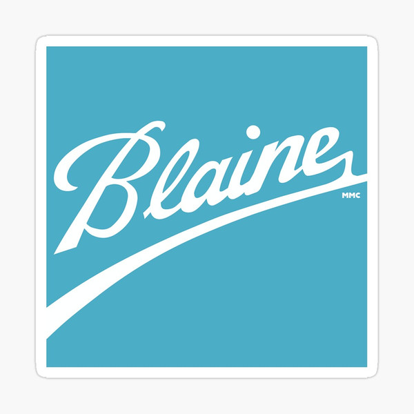 Blaine Neighborhood Ball Parody Sticker