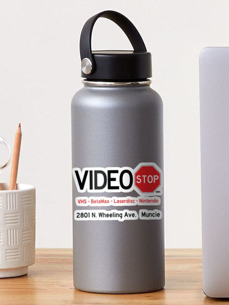 Video Stop Rental Video Sticker