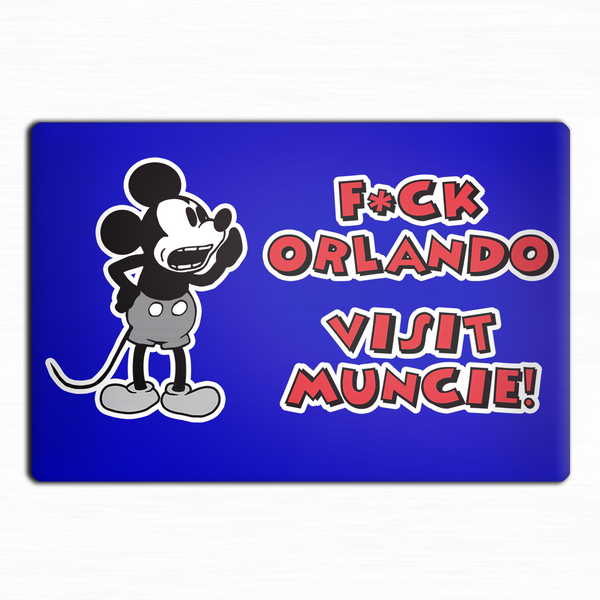 F#ck Orlando Visit Muncie Steamboat Willie Magnet