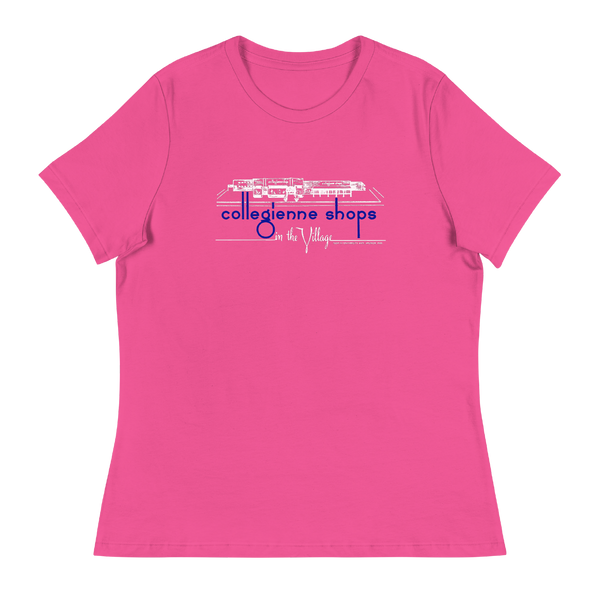 A mockup of the Collegienne Shop Ball Stores Ladies Tee