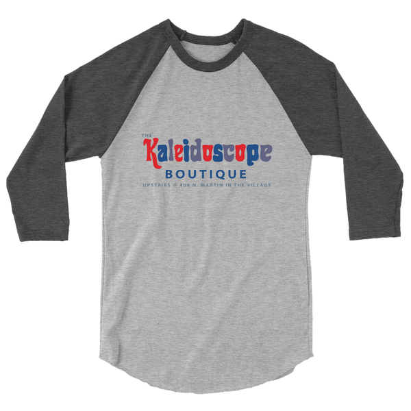 A mockup of the Kaleidoscope Boutique Raglan 3/4 Sleeve