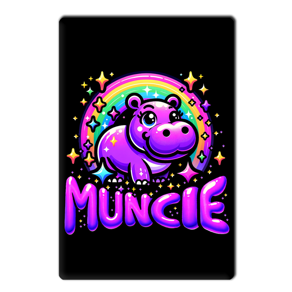 Magic Sparkle Purple Hippo Magnet
