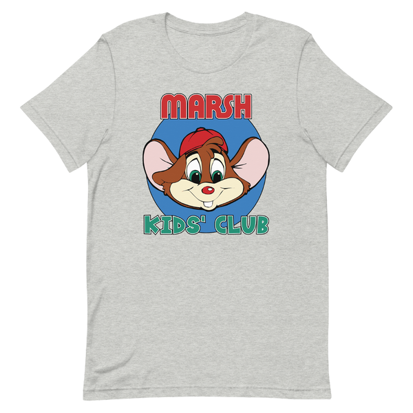 A mockup of the Marsh Kids Club T-Shirt