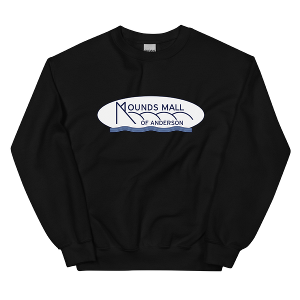 A mockup of the Mounds Mall Anderson Crewneck