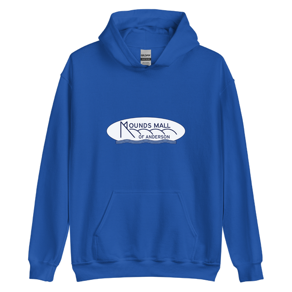 A mockup of the Mounds Mall Anderson Hoodie