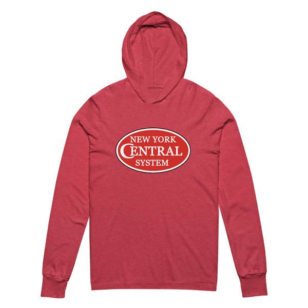 A mockup of the New York Central Railroad Hooded Tee