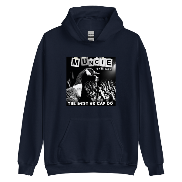 A mockup of the Best We Can Do Muncie Punk Album, The Hoodie