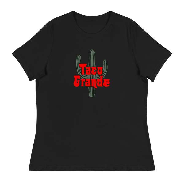 A mockup of the Taco Grande Restaurant Ladies Tee