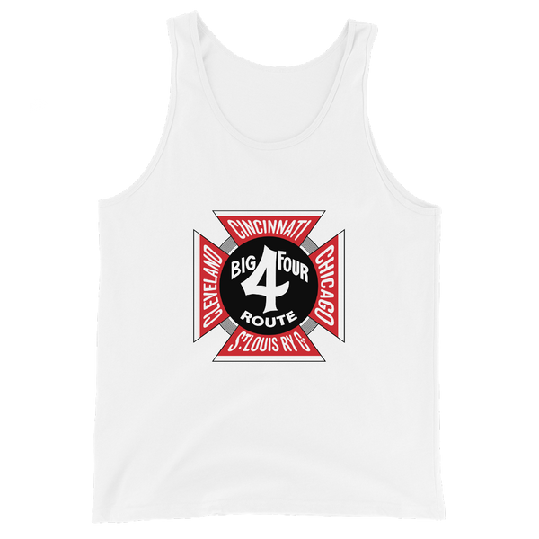 A mockup of the Big 4 Route Railroad Tank Top