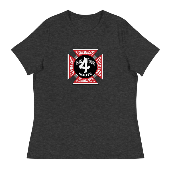 A mockup of the Big 4 Route Railroad Ladies Tee
