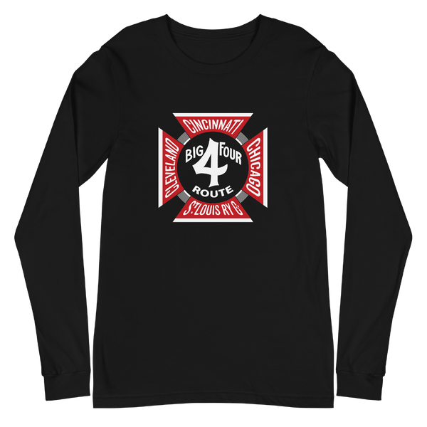 A mockup of the Big 4 Route Railroad Long Sleeve Tee