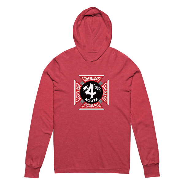 A mockup of the Big 4 Route Railroad Hooded Tee