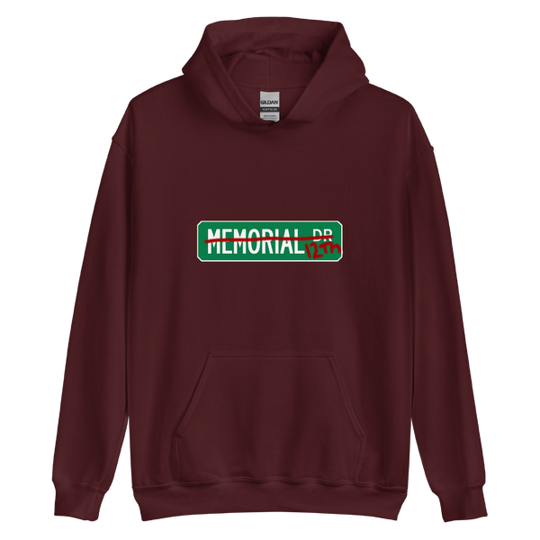 A mockup of the Memorial. No, 12th! Hoodie