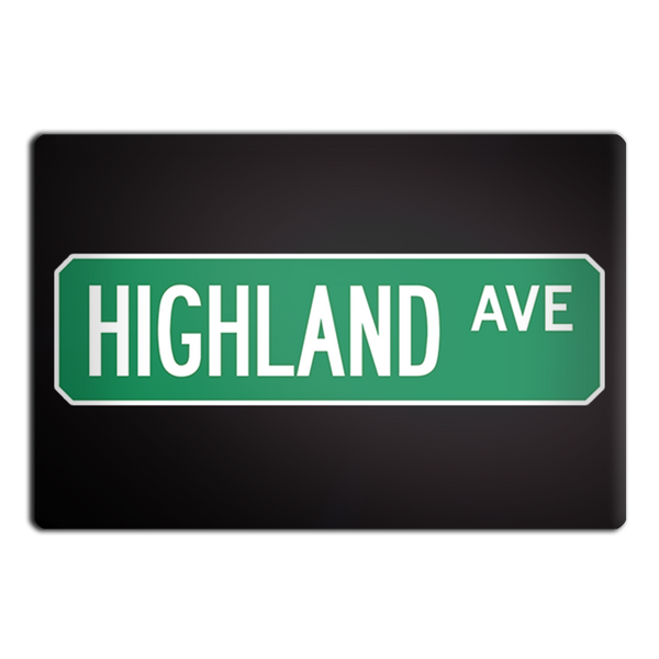 Highland St Street Sign Muncie Magnet