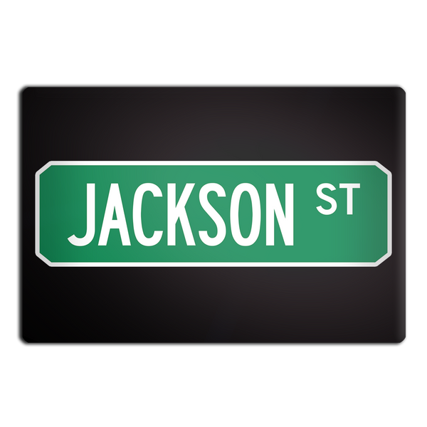 Jackson St Street Sign Muncie Magnet