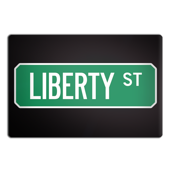Liberty St Street Sign Mucnie Magnet