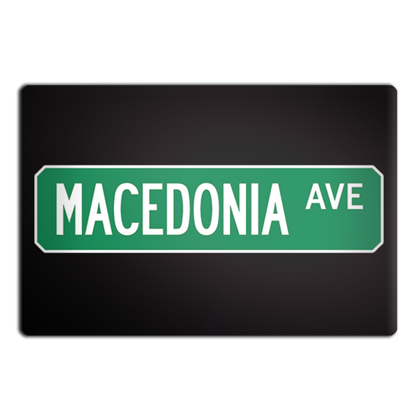 Macedonia Ave Street Sign Muncie Magnet