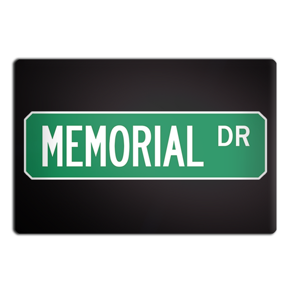 Memorial Dr Street Sign Muncie Magnet