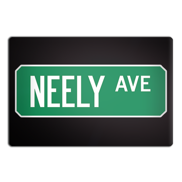 Neely Ave Street Sign Muncie Magnet