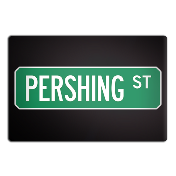 Pershing St Street Sign Muncie Magnet