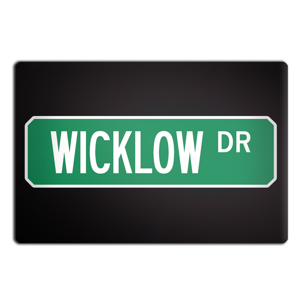 Wicklow St Street Sign Muncie Magnet