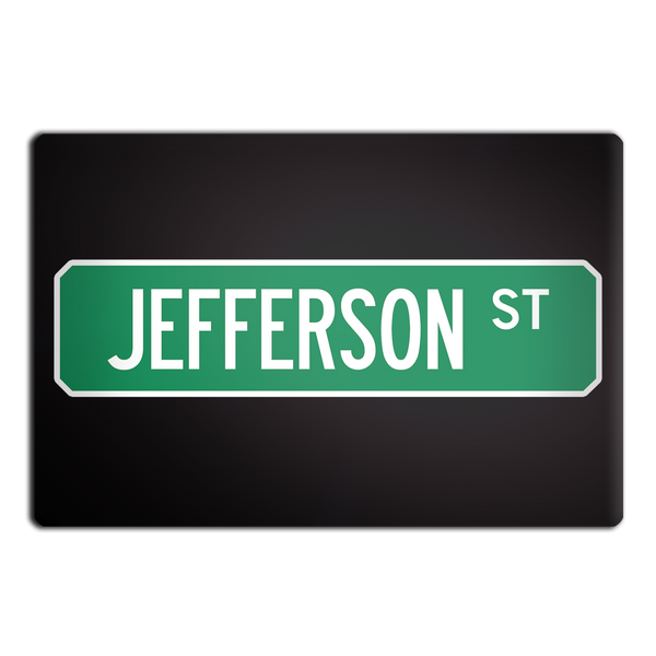 Jefferson St Street Sign Muncie Magnet