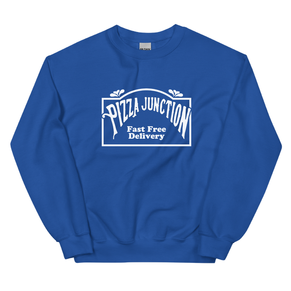 A mockup of the Pizza Junction Crewneck