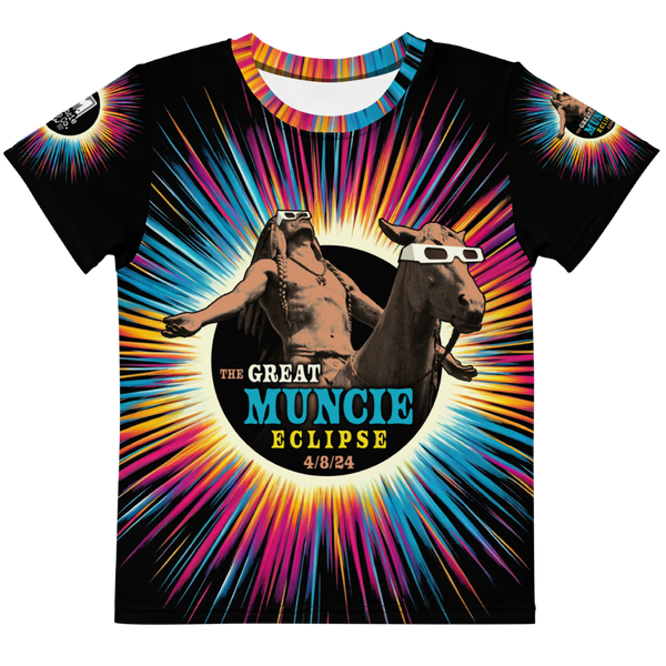 The Great Muncie Eclipse Appeal to the Great Spirit All-Over Print Kids T-Shirt