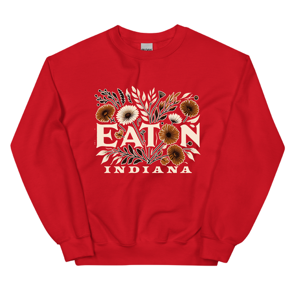 A mockup of the Eaton Cottage Core Bouquet Crewneck