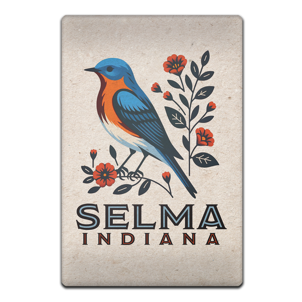 Selma Cottage Core Bluebird Magnet