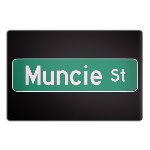 Muncie St Street Sign Selma Magnet