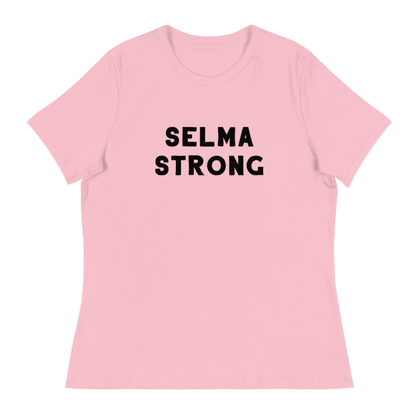 A mockup of the Selma Strong Ladies Tee
