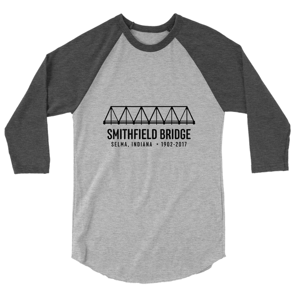 A mockup of the Smithfield Bridge Selma Raglan 3/4 Sleeve