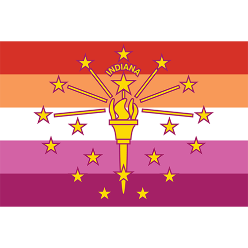 Indiana Lesbian Pride Flag