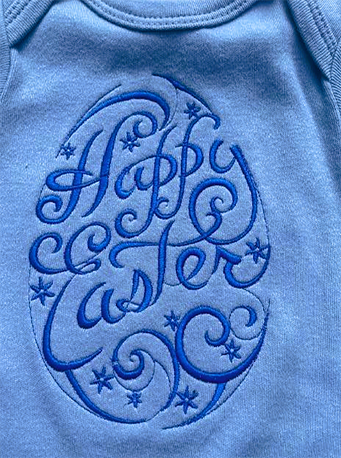BLUE LETTERING