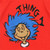 THING 1 EMBROIDERY DESIGN ON FRONT OF ONESIS