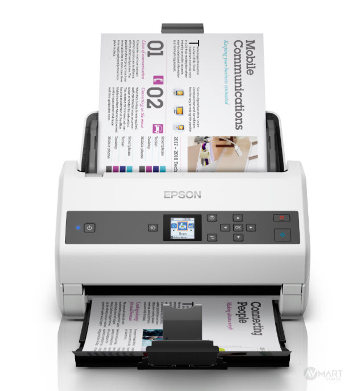 Epson WorkForce DS-870 A4 Document Scanner, 65PPM, 100 Sheet ADF