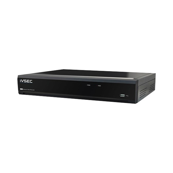 IVSEC NR004XA 4 Channel NVR -  8MP 4 PoE Ports 1 Bays H265+ 4K HDMI