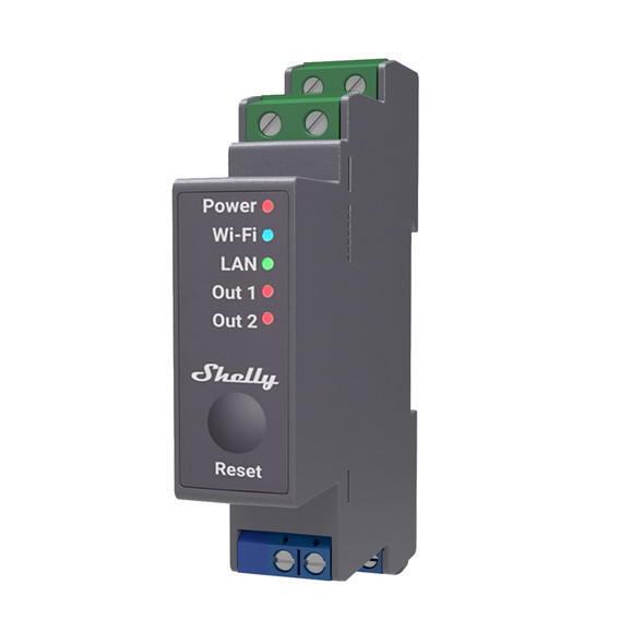 Shelly 2.5 Switch/Shutter Module With Power Consumption