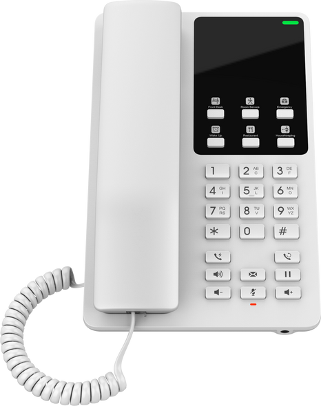 Grandstream GHP620W Desktop Hotel Phone W/ Built-in Wi-Fi - White