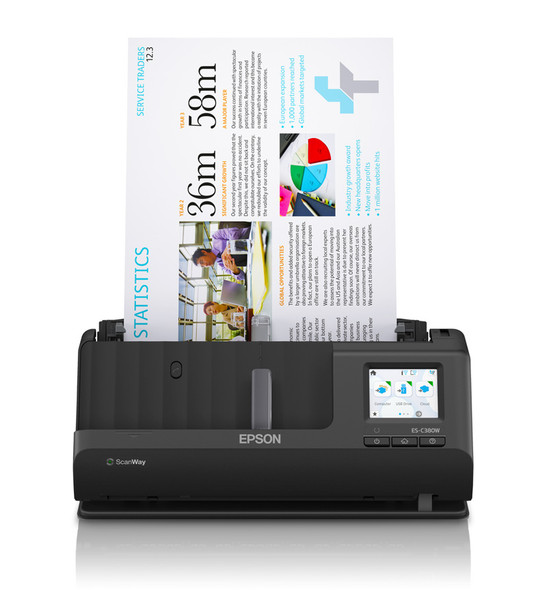 Epson ES-C380W Document Scanner front