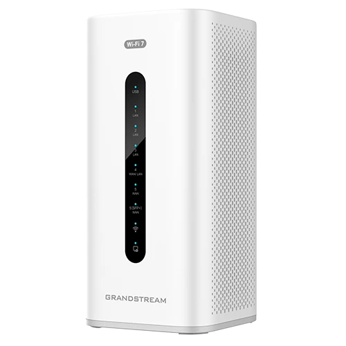 Grandstream GWN7072 Wi-Fi 7 Router – Angled View