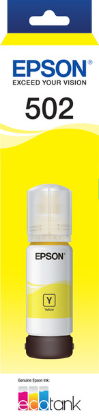 Epson T502 Yellow Ink Bottle for EcoTank ET-4750, ET-3700, ET-2750, ET-2700