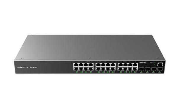 Grandstream GWN7803 Enterprise Layer 2 Managed Network Switch 24 X GigE 4 X SFP