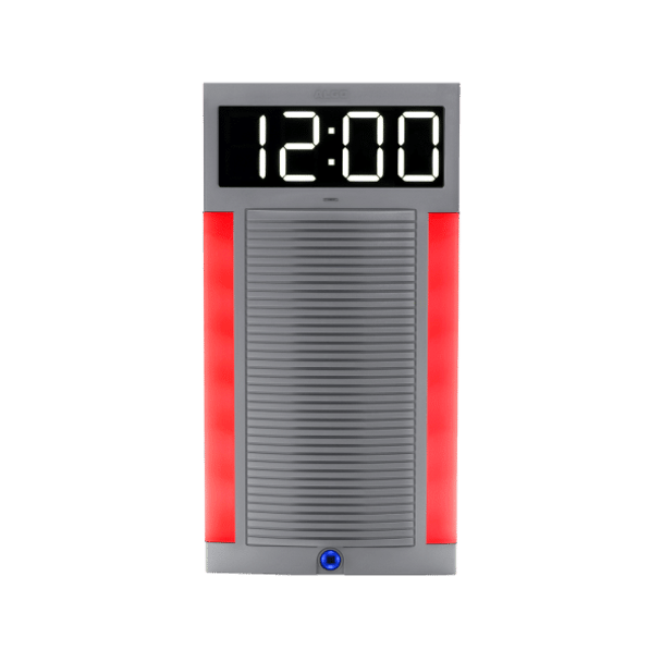 Algo 8190S SIP Paging Speaker with Clock and Visual Alert Red