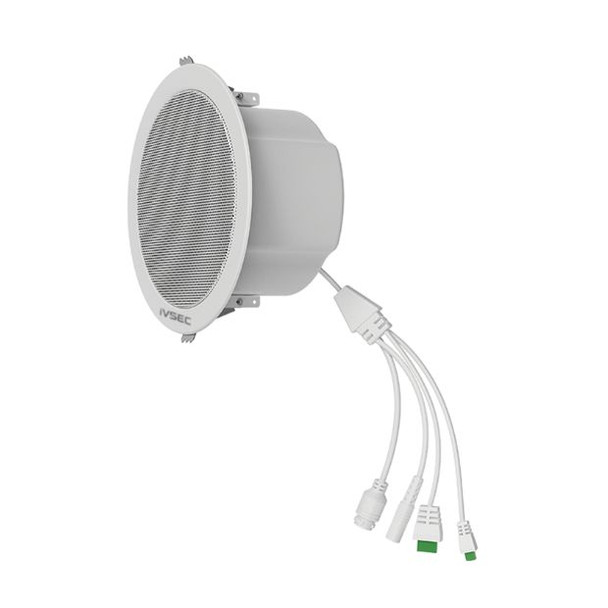 iVSEC NS300YA Ceiling SIP Speaker  - White