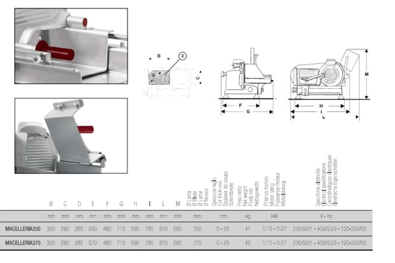 Berkel Essentia vertical salami slicer | Attrezzature Alimentari