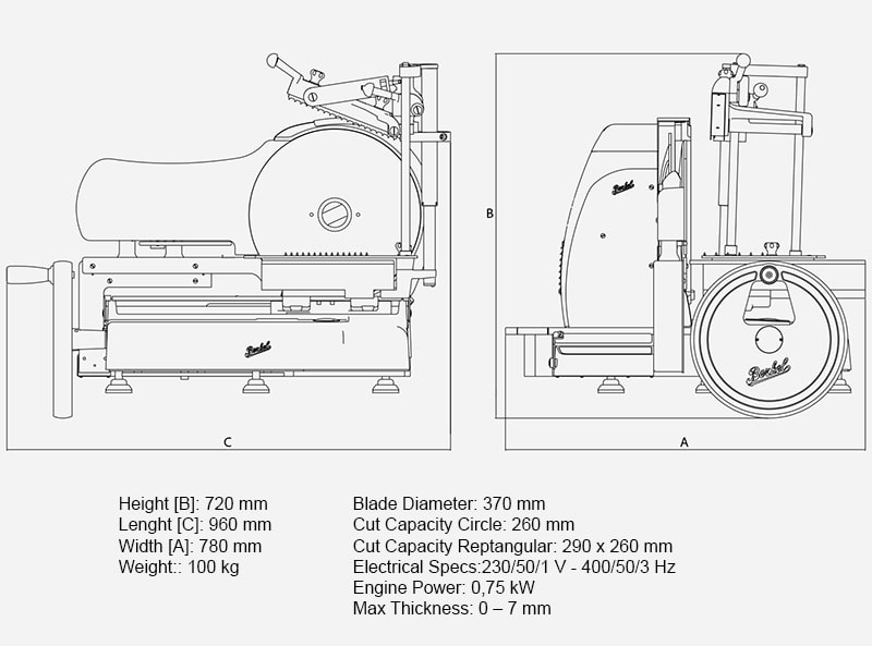 Berkel Volano B116A Red Automatic Slicer